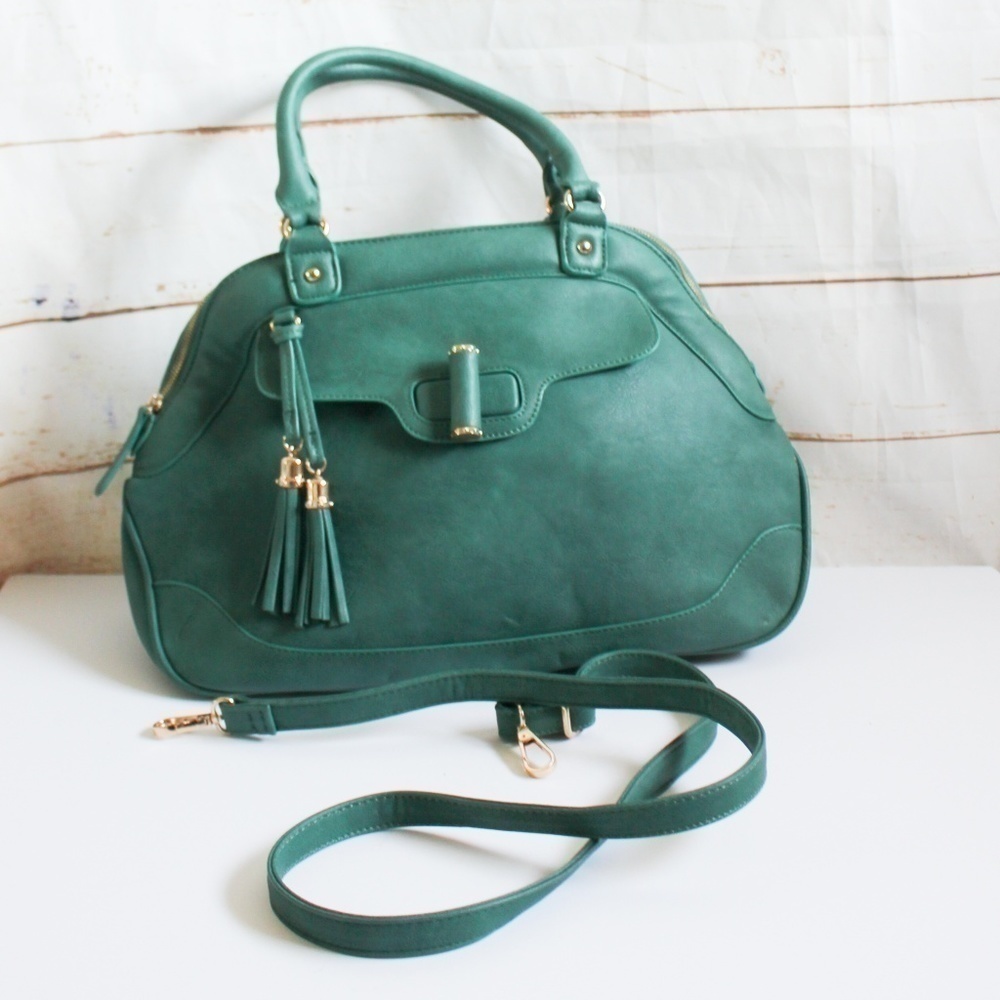 Urban Expressions Teal Handbag Vegan Leather